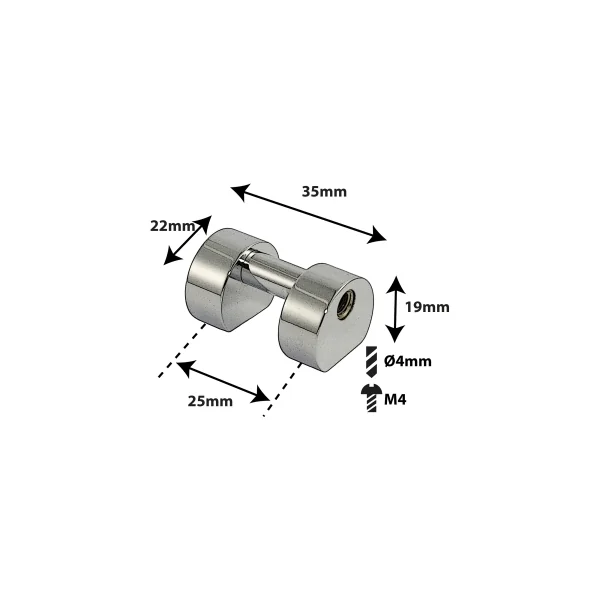 SPAREDRUM Coquille Tube Lug Simple Tirant 25mm