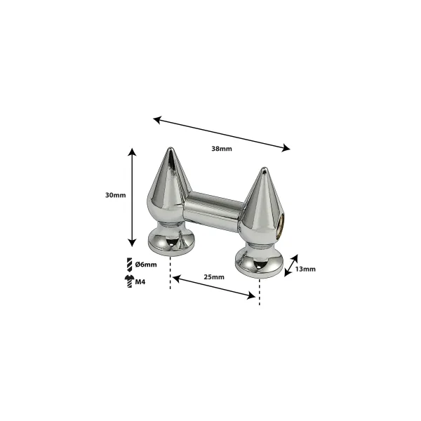 SPAREDRUM Coquille Tube Lug Simple Tirant 25mm