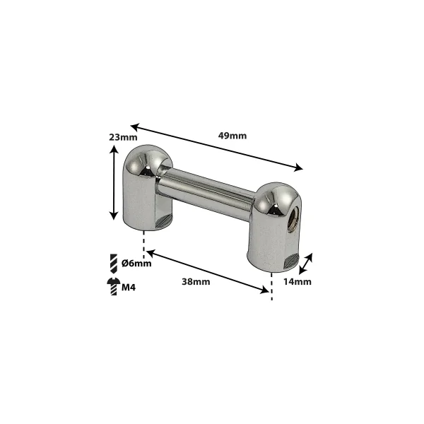 SPAREDRUM Coquille Tube Lug Simple Tirant 38mm