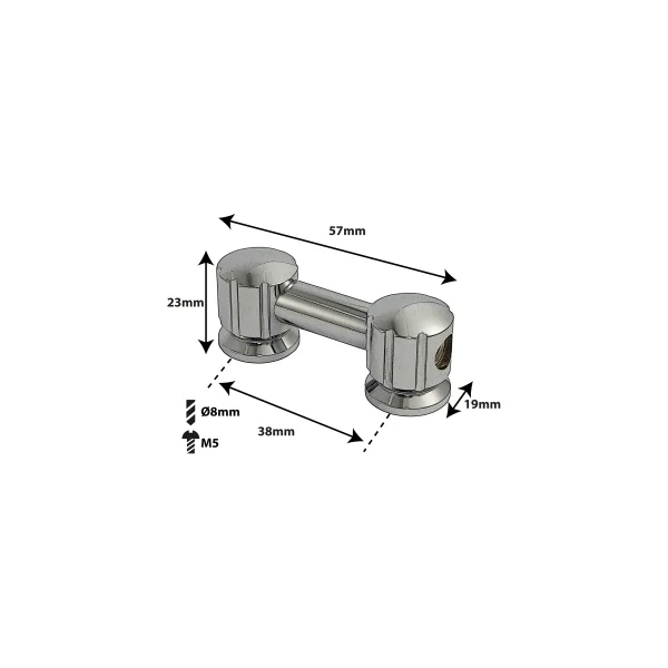 SPAREDRUM Coquille Tube Lug Simple Tirant 38mm