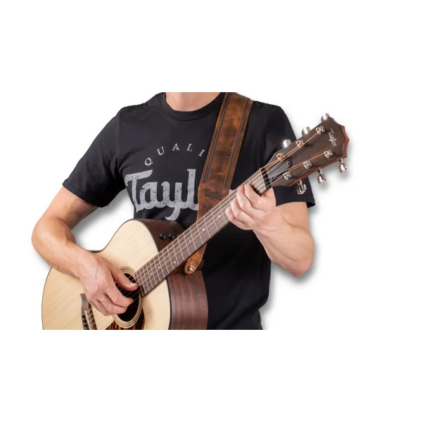 Spring Vine Leather Guitar Strap #4123-25 - Medium Brown