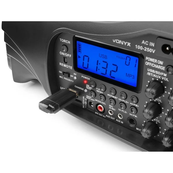 ST016 Système amplifié portable sur batterie avec Micros HF