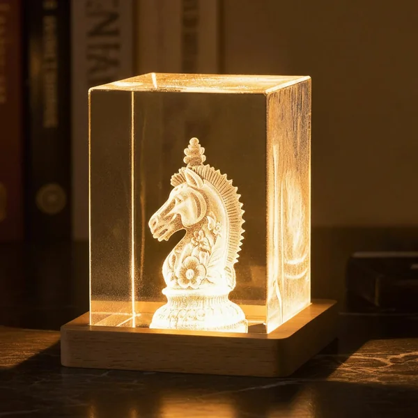 Support d’affichage LED pour cristal rectangulaire (1 pc)