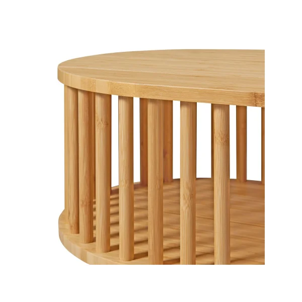 Table Basse Bambou Ovale Table de Salon Bambou Naturel