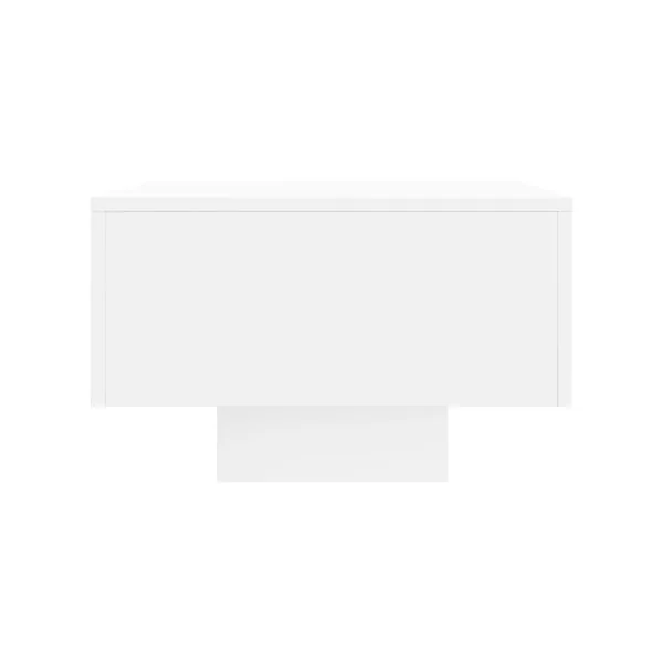 Table Basse Blanche Rectangulaire Table de Salon Blanc