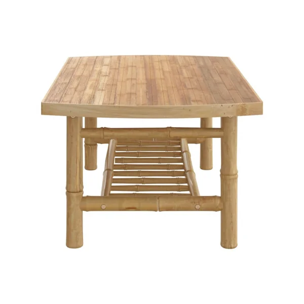 Table Basse de Jardin en Bambou Rectangulaire 90x55 cm