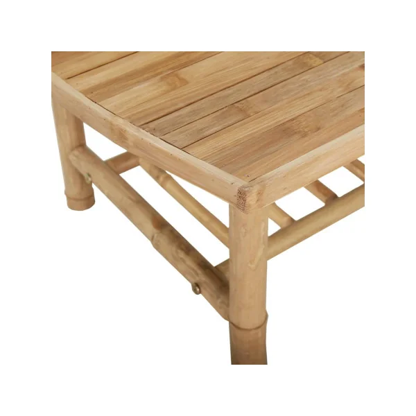 Table Basse de Jardin en Bambou Rectangulaire 90x55 cm