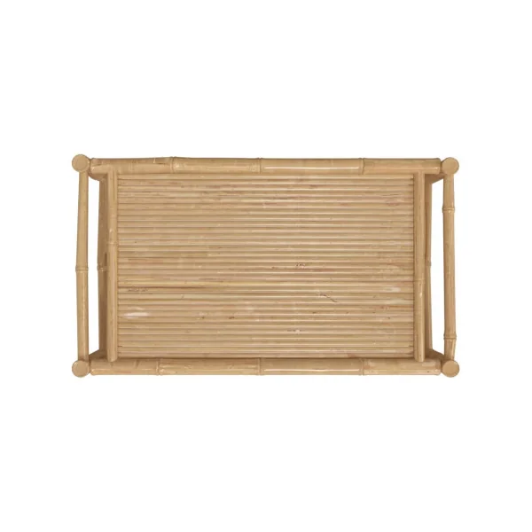 Table Basse de Jardin en Bambou Table de Jardin Rectangulaire 100 cm