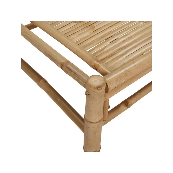 Table Basse de Jardin en Bambou Table de Jardin Rectangulaire 100 cm