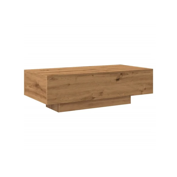 Table Basse Rectangulaire Chêne Artisan 100x49 cm