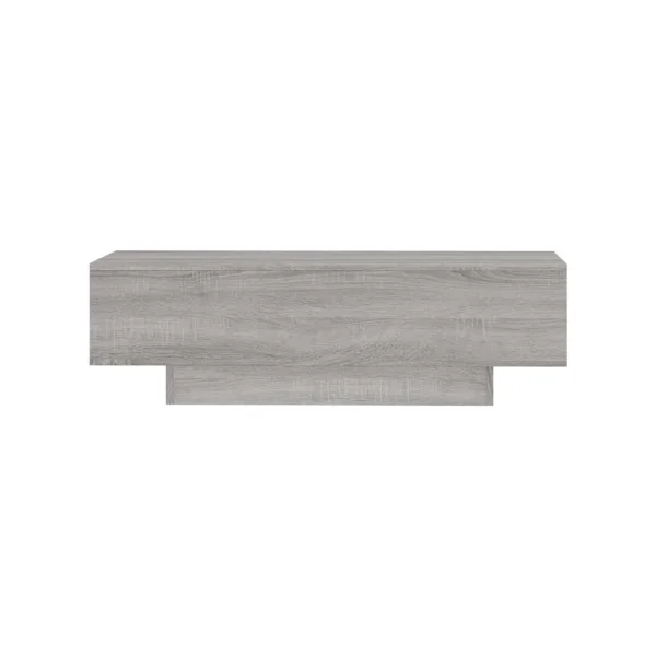 Table Basse Rectangulaire Chêne Gris 100x49 cm