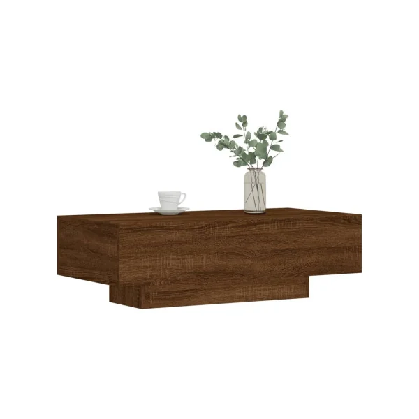 Table Basse Rectangulaire Chêne Marron100x49 cm