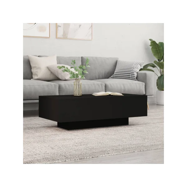 Table Basse Rectangulaire Noir 100x49 cm