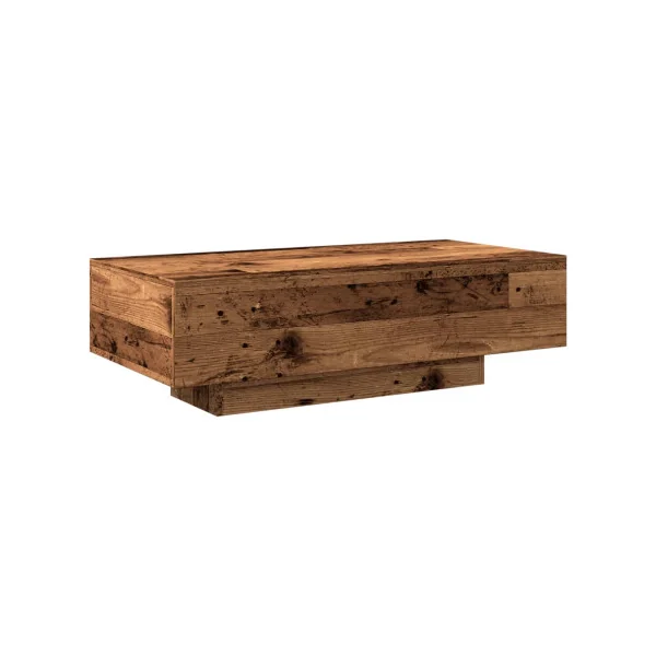 Table Basse Rectangulaire Vieux Bois 100x49 cm