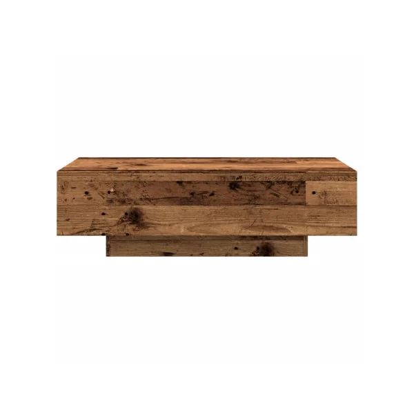 Table Basse Rectangulaire Vieux Bois 100x49 cm