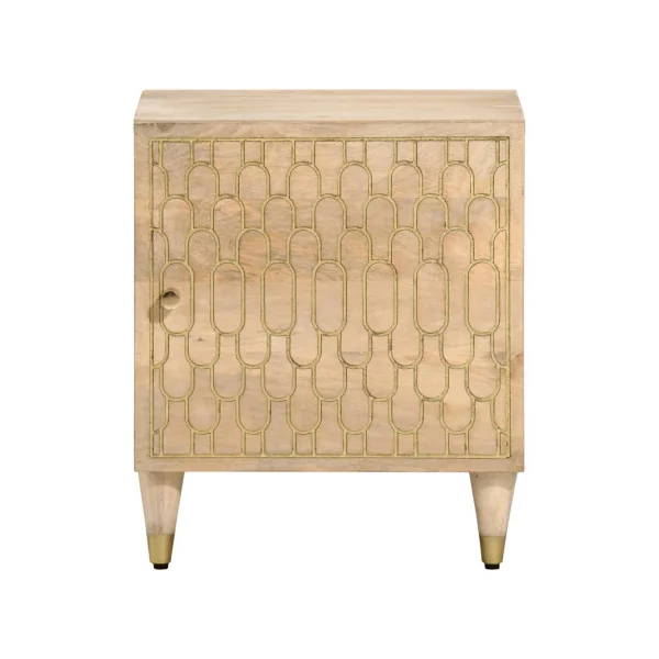 Table Chevet Bois de Manguier Table de Nuit 1 Placard Chevet de chambre