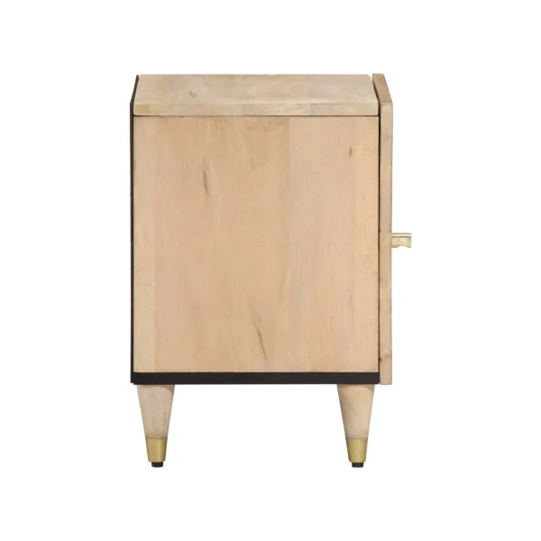 Table Chevet Bois de Manguier Table de Nuit 1 Placard Chevet de chambre