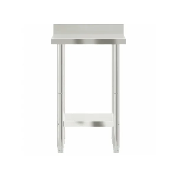 Table de Travail avec Dosseret Plan de travail INOX 55 cm Professionnel Restauration Hôtellerie Cuisine