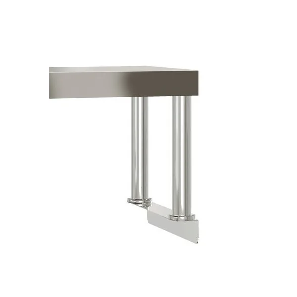 Table de Travail avec Etagères Plan de travail INOX 110 cm Professionnel Restauration Hôtellerie Cuisine
