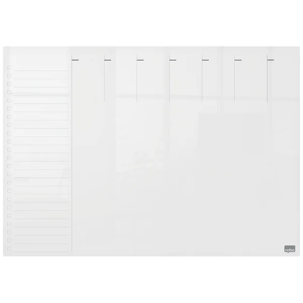 Tableau blanc transparent mini Planning hebdomadaire A3