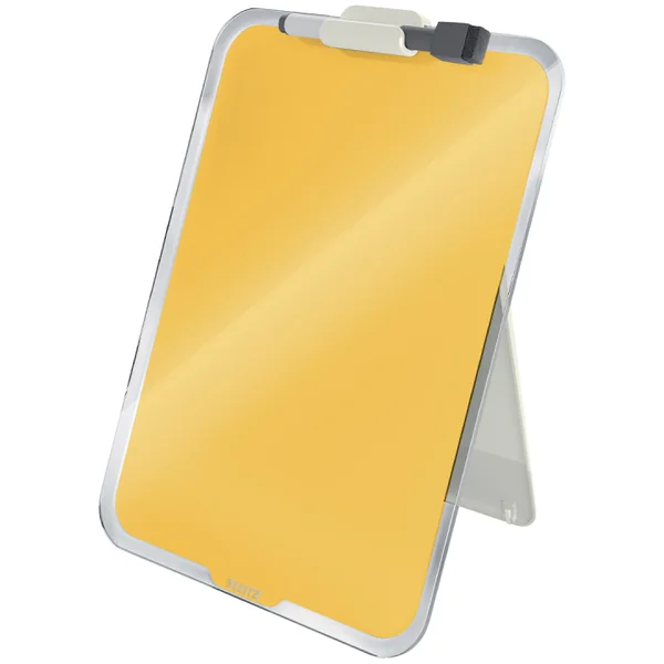 Tableau en verre avec pince Cosy Jaune