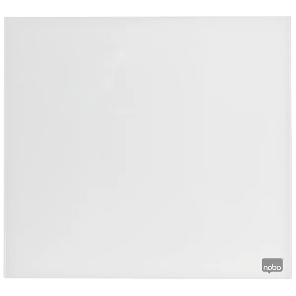 Tableau en verre Nobo 45x45 cm Blanc