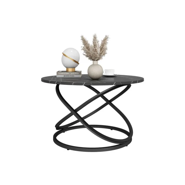 Tables Basse Noir Marbré Table Basse Industriel Table de Salon Design