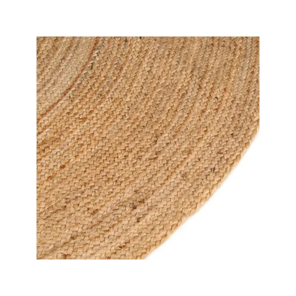 Tapis Jute Rond 180 cm 100% jute Naturel Tapis Salon Tapis Chambre Tendance