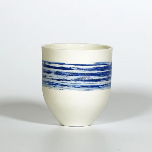 Tasse-gobelet en porcelaine – bleu – Rita Rogers