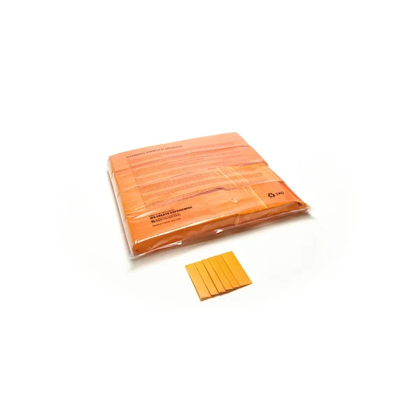 TCM FX Slowfall Confetti rectangular 55x18mm, orange, 1kg