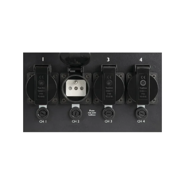 TED Pack CEE 7/5 Showtec - Bloc de puissance 4 canaux 460W par canal compatble led et prises FR