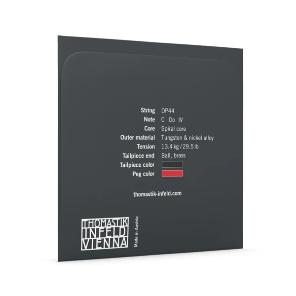 Thomastik-Infeld Cello Strings Dominant Pro - C Spiral Core, Tungsten/Silver (DP44)