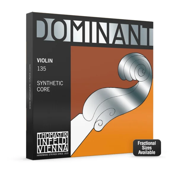 Thomastik-Infeld Violin strings Dominant nylon core - Set steel Medium 4/4 (135B)