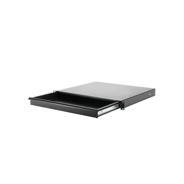 Tiroir Rackable 1U acier noir