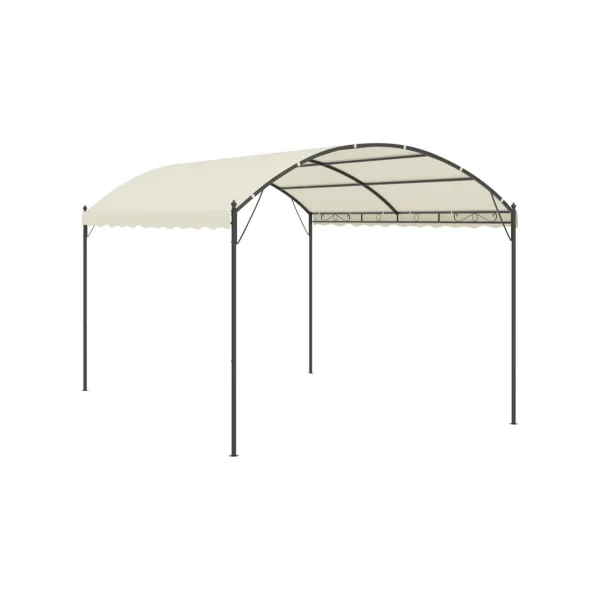 Tonnelle de jardin Crème 4x3 en Métal Tonnelle Terrasse Pergola Jardin Pergola Terrasse