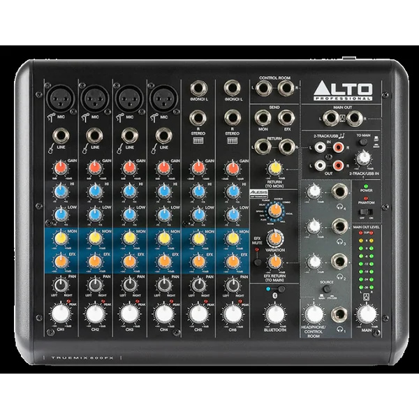 TRUEMIX800FX Table de mixage 8 canaux USB Bluetooth et FX