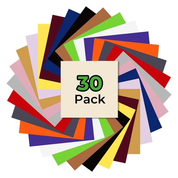 Vinyle Thermocollant PU (30pcs) – compatible avec les lasers