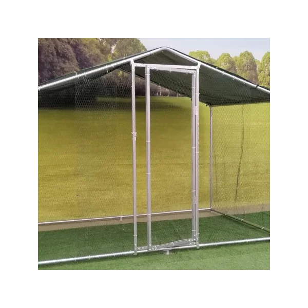 Volière de jardin 3x2x2,25m volière galvanisée 6m² tube robuste 38 mm