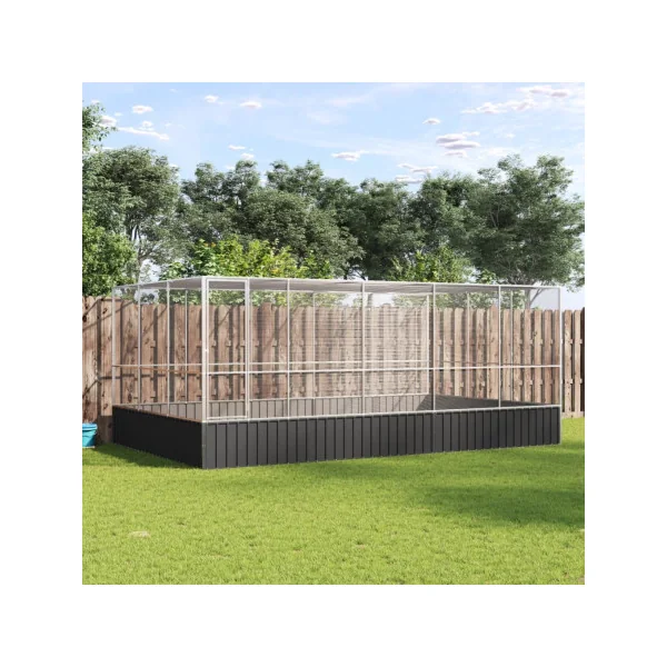 Volière de Jardin en Acier Galvanisé 5,18x3,07x2,12m Volière Métal