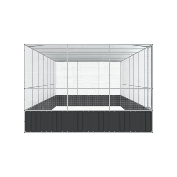 Volière de Jardin en Acier Galvanisé 7,25x3,07x2,12m Volière Métal