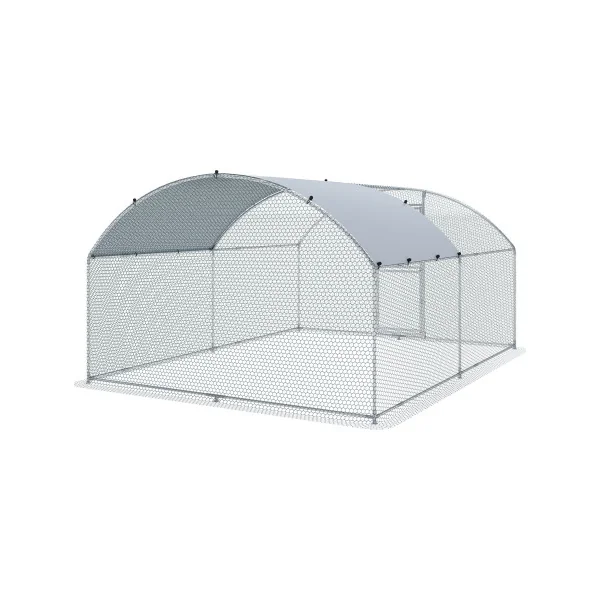 Volière Dôme Enclos Parc Arrondi 4x3x2m 12m² Enclos Grillagé