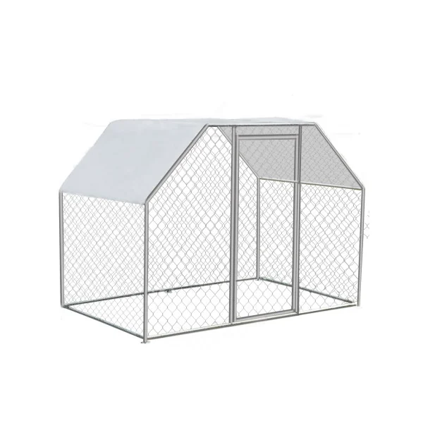 Volière Extérieure Enclos Grillagé Parc 2x3x1,82m 6m² avec Couverture