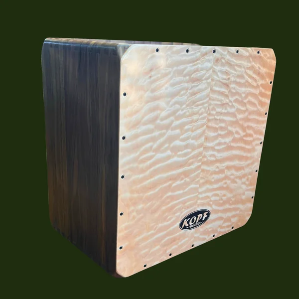 Walnut Bass Cajon with Quilted Maple Tapas