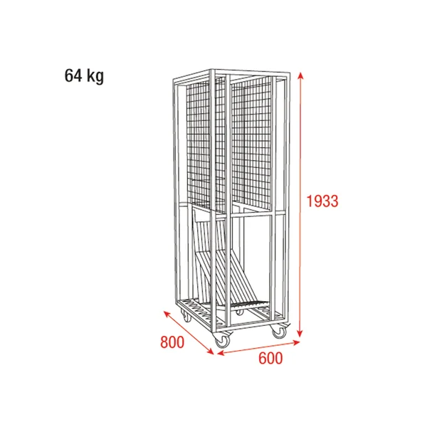 Wentex Chariot de Transport Pipe & Drape