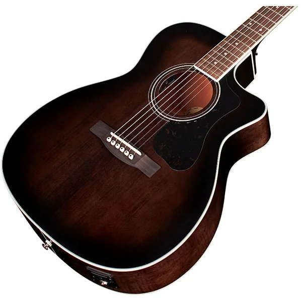 Westerly OM-260CE Deluxe Flamed Mahogany - transparent black burst