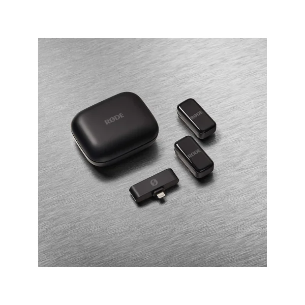 Wireless micro C Rode - Système de micro pour téléphone 2 micros noirs + 1 récepteur USB-C