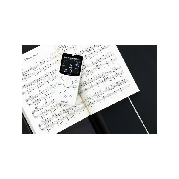 WSM-210LI CHERUB - Métronome électronique compact, rechargeable, 4 sons, écran LCD, suppor