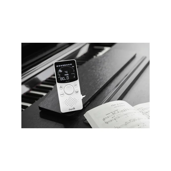 WSM-210LI CHERUB - Métronome électronique compact, rechargeable, 4 sons, écran LCD, suppor