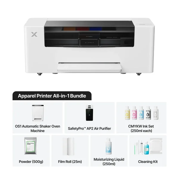 xTool Apparel Printer - Imprimante Textile DTF en un clic, personnalisation pro sans effort