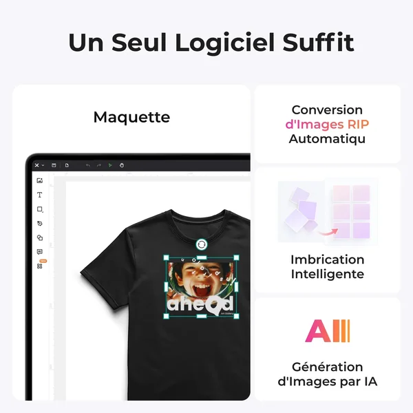 xTool Apparel Printer - Imprimante Textile DTF en un clic, personnalisation pro sans effort